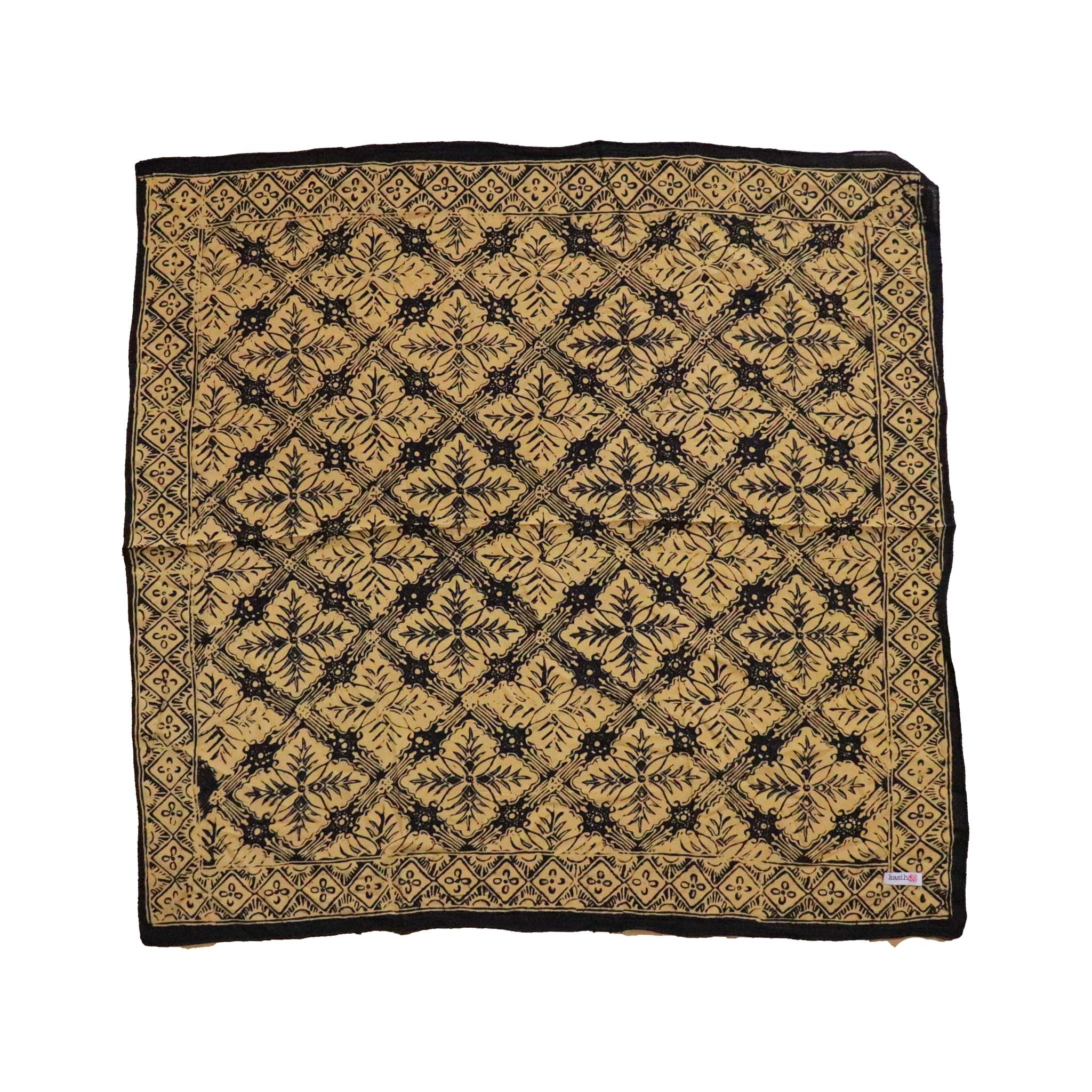 Kasih Coop Batik Bandana Large 27 Inches Harvest Black Brown1