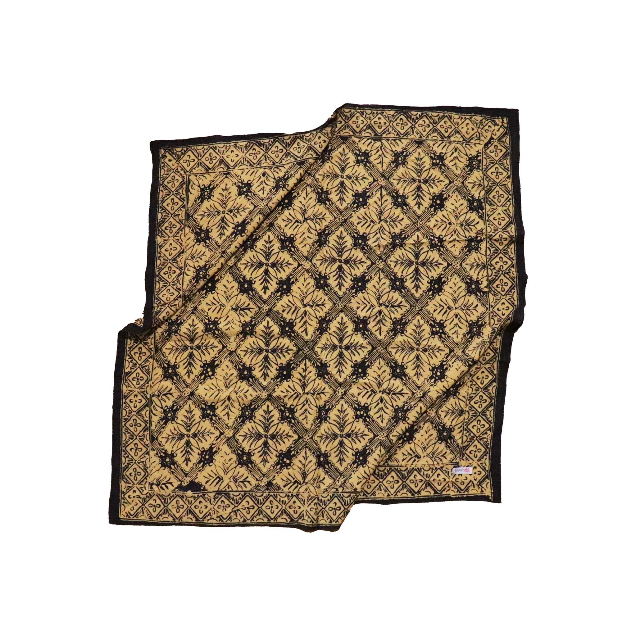 Kasih Coop Batik Bandana Large 27 Inches Harvest Black Brown1