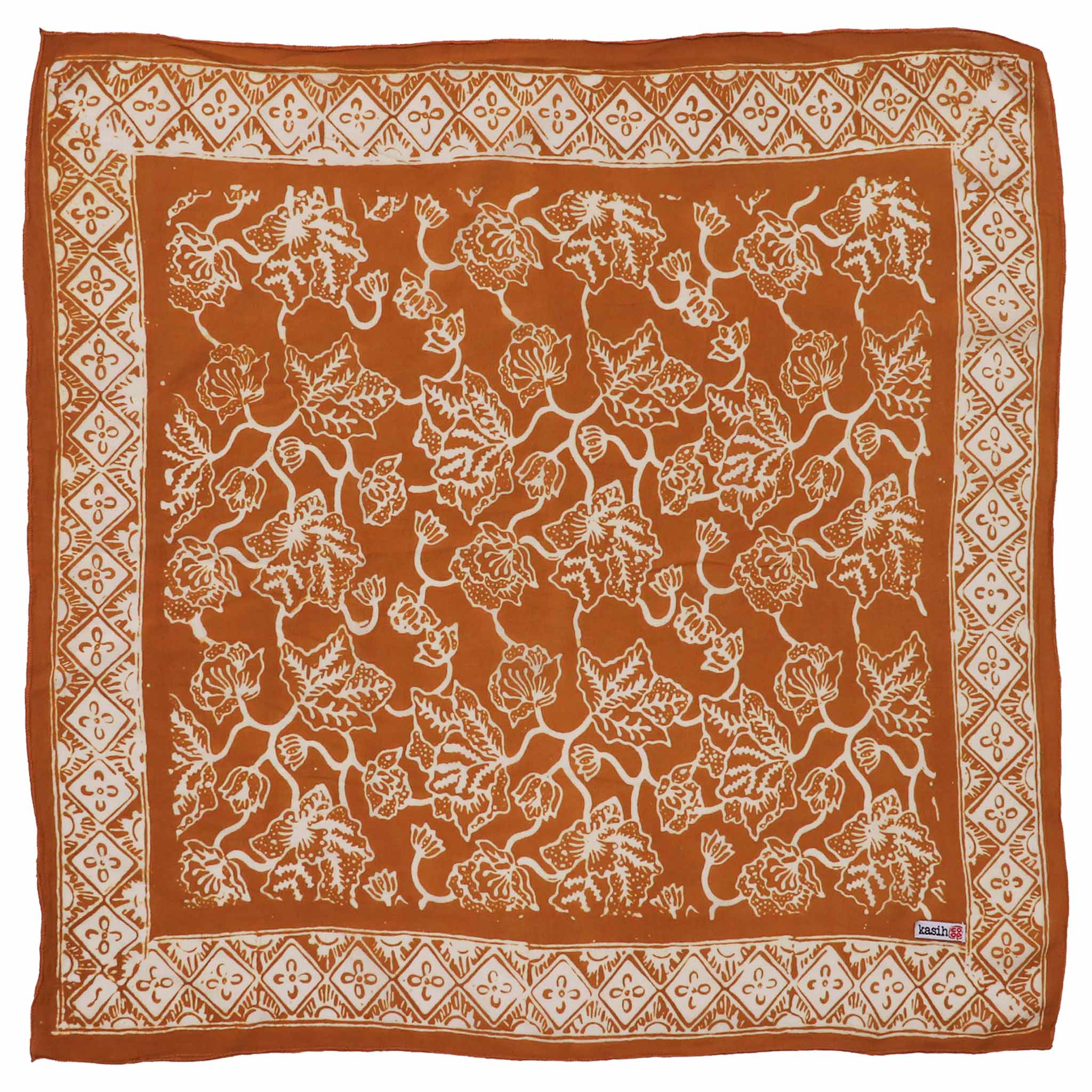 Sunrise, Orange, Mustard Yellow batik cotton bandana