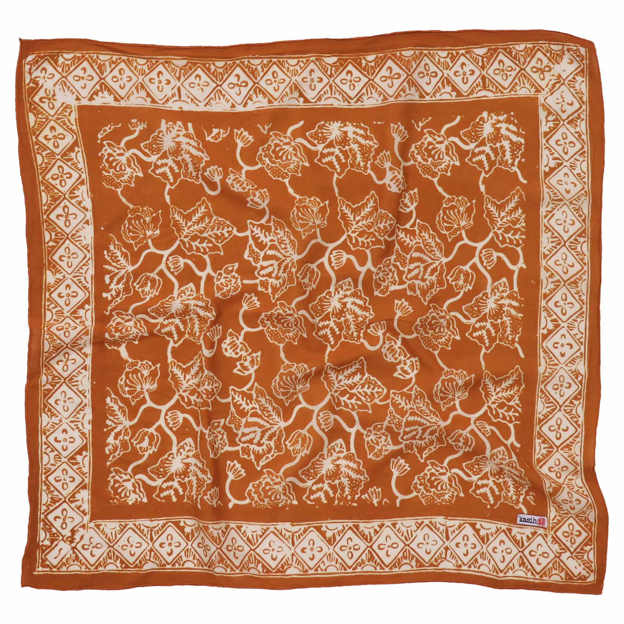 Sunrise, Orange, Mustard Yellow batik cotton bandana