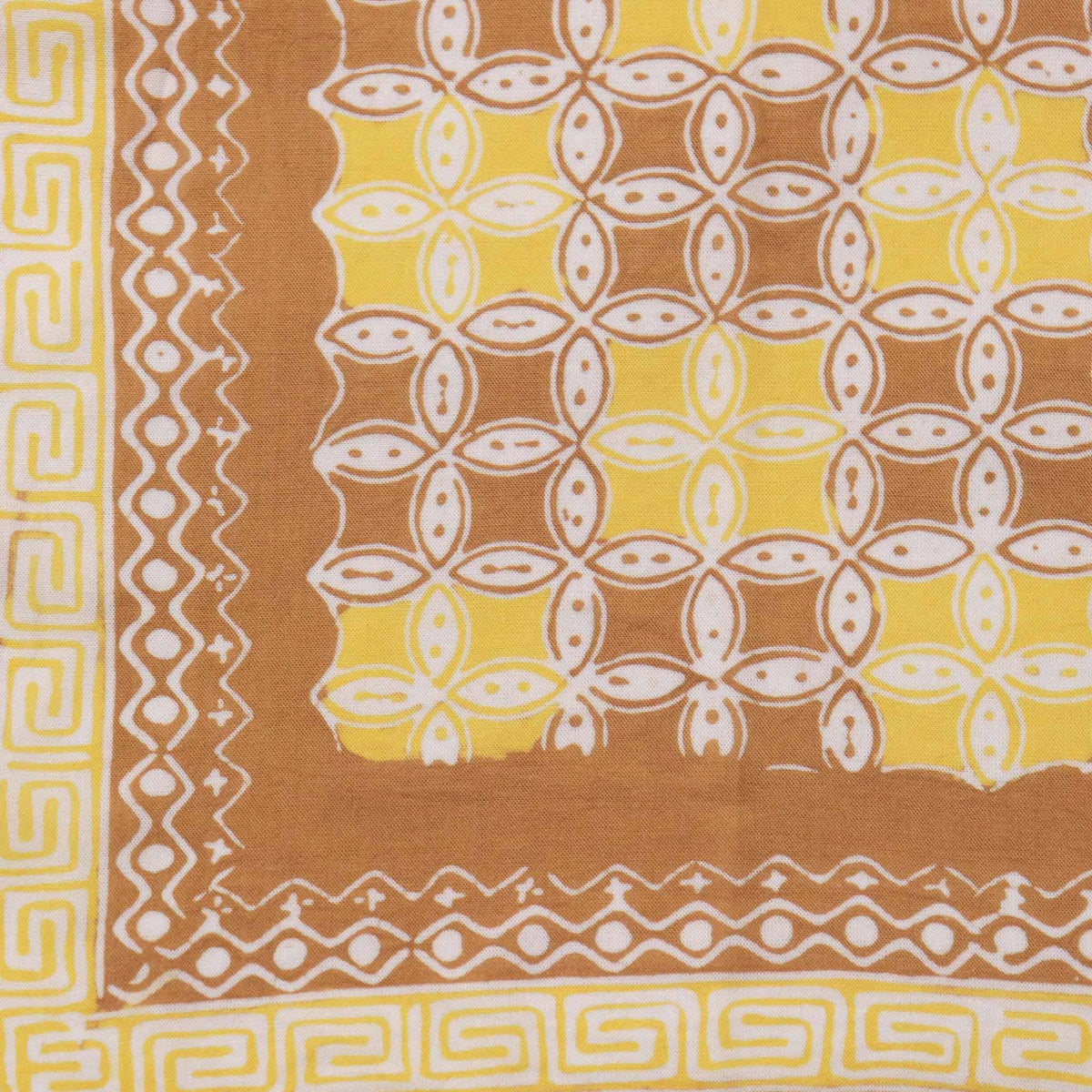 Kawung batik cotton bandana