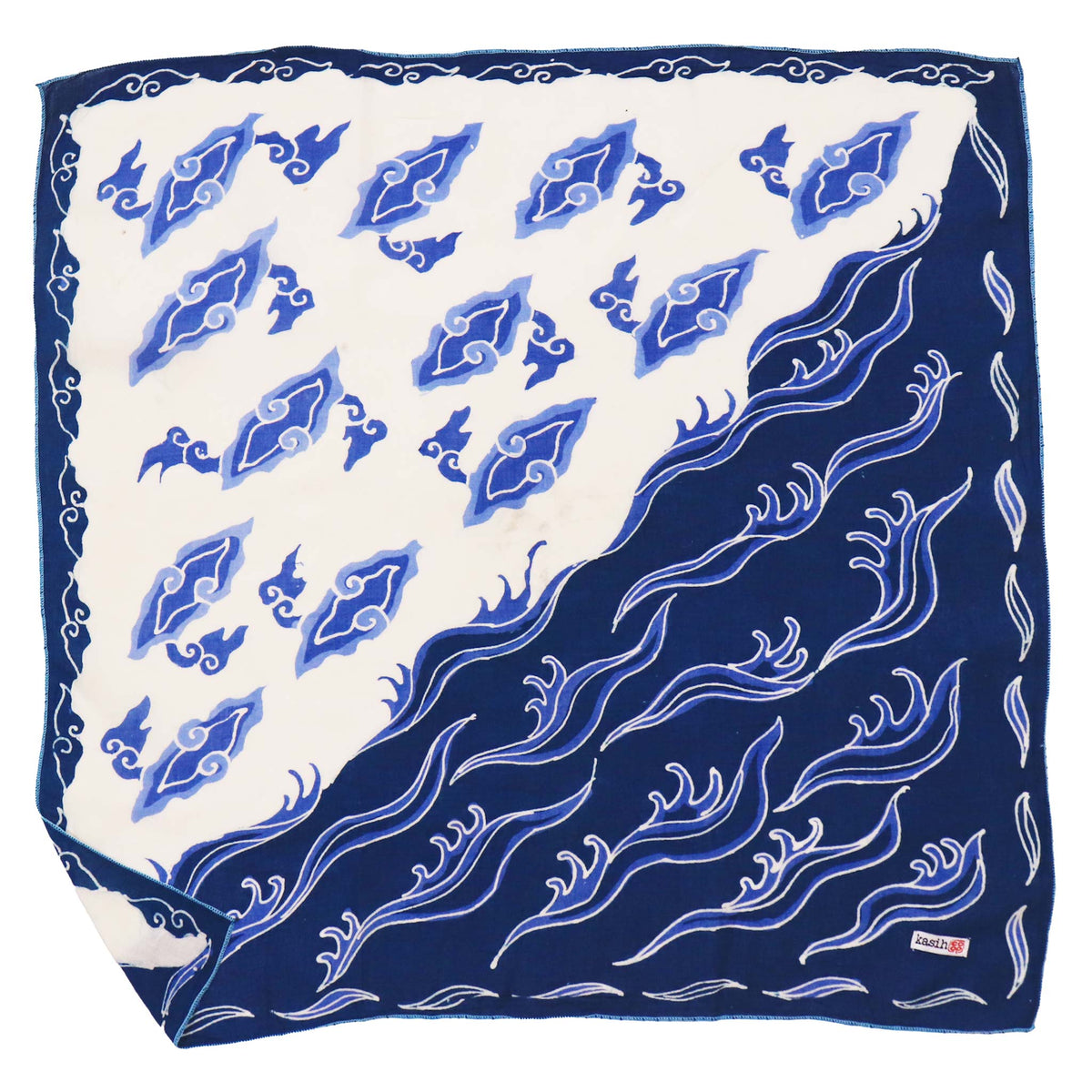 Floating on Water batik cotton bandana