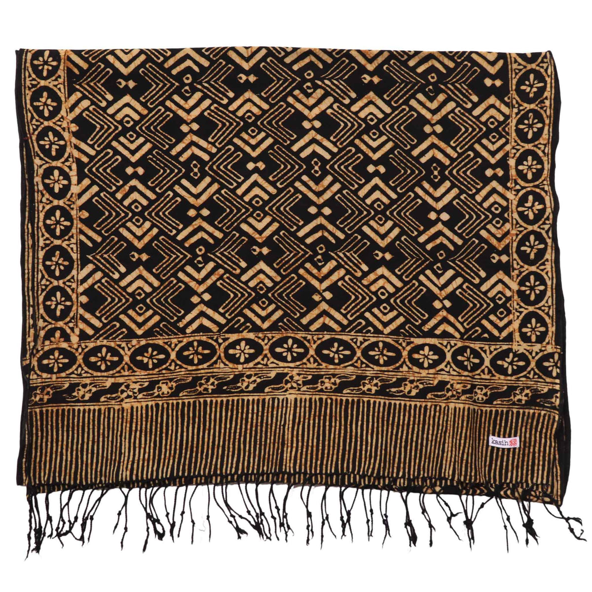 Arrow batik cotton scarf