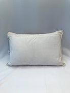 White and Yellow Ikat Pillow. Ethnic, Boho Cushion Case. Handwoven in Indonesia. 12x18 inches