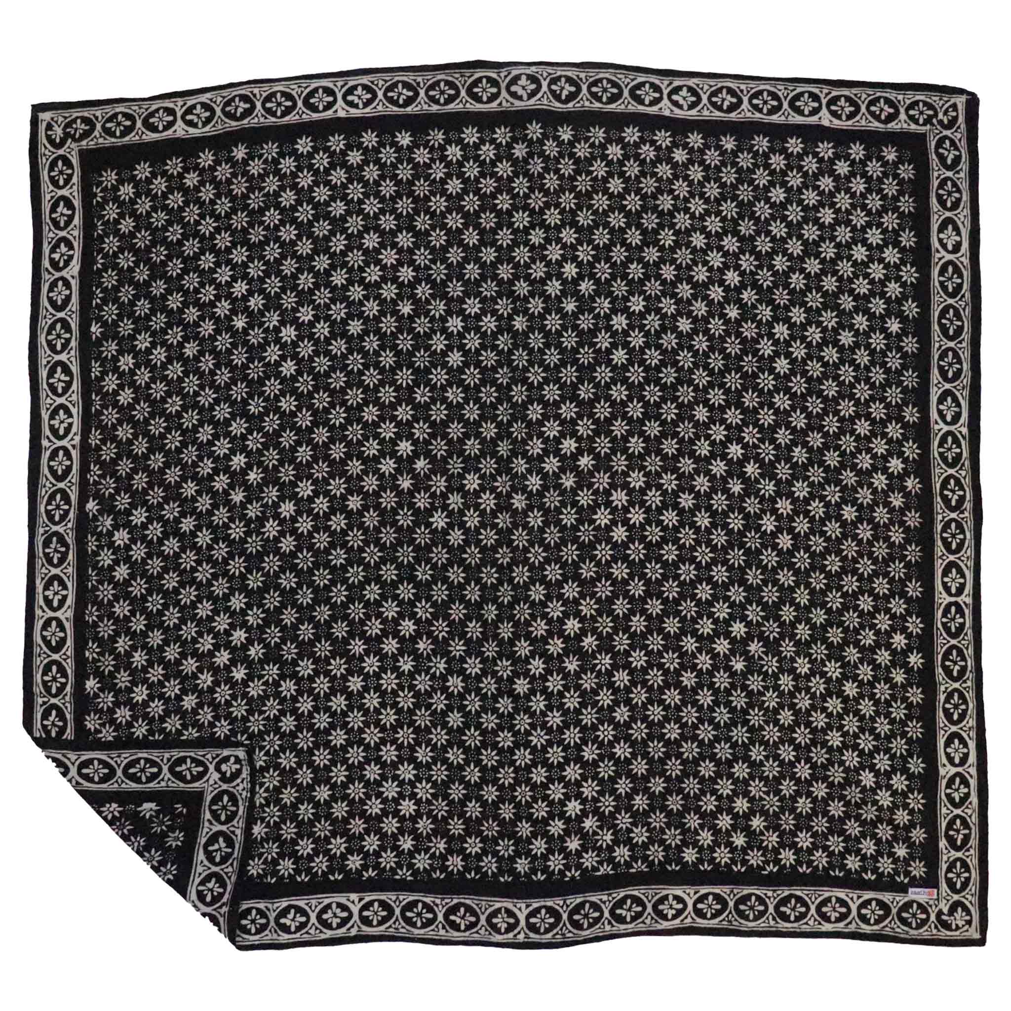 Black Mirage batik bandana ready to frame