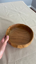 Load image into Gallery viewer, Suar Wood Small Bowl with Caving, Hand Turned by Indonesian Artisans