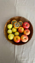 Load image into Gallery viewer, Medium Suar Wood Fruit Bowl, Handcarved in Indonesia, Flat Wooden Bowl