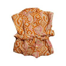 Load image into Gallery viewer, Handmade Batik Robe/ Kimono - Cotton Paris - Sunset Mosaic