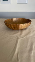 Load image into Gallery viewer, Medium Suar Wood Fruit Bowl, Handcarved in Indonesia, Flat Wooden Bowl