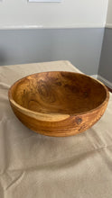 Load image into Gallery viewer, Large Teak Wood Big Carving Salad Bowl with Bottom Carving, Handcarved in Indonesia