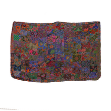 Load image into Gallery viewer, Handmade Reversible Printed Batik Quilt Blanket / Throw - TR0071 - Size 47&quot;x79&quot;