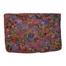 Load image into Gallery viewer, Handmade Reversible Printed Batik Quilt Blanket / Throw - TR0089 - Size 63&quot;x87&quot;