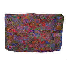 Load image into Gallery viewer, Handmade Reversible Printed Batik Quilt Blanket / Throw - TR0090 - Size 63&quot;x87&quot;