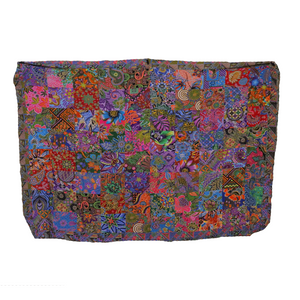 Handmade Reversible Printed Batik Quilt Blanket / Throw - TR0092 - Size 63"x87"
