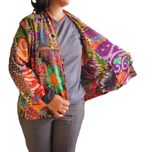 Load image into Gallery viewer, Handmade Quilted Printed Batik Jacket Blazer - Cotton