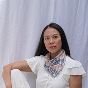 Batik Bandana - Songket Blue Yellow