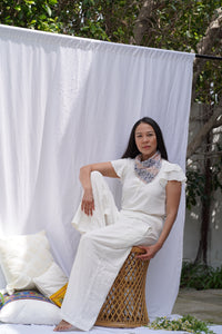 Batik Bandana - Songket Blue Yellow