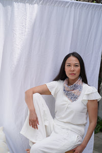 Batik Bandana - Songket Blue Yellow
