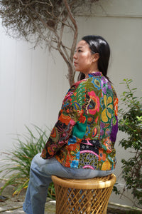 Handmade Quilted Printed Batik Jacket Blazer - Cotton
