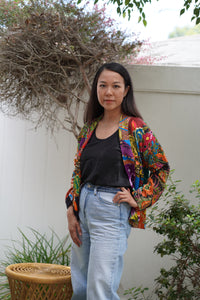 Handmade Quilted Printed Batik Jacket Blazer - Cotton