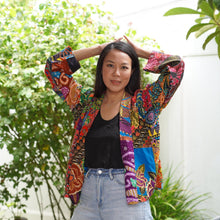 Load image into Gallery viewer, Handmade Quilted Printed Batik Jacket Blazer - Cotton