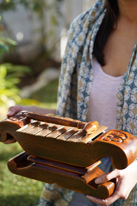 Indonesian Gamelan Traditional Musical Instrument Wood Carving