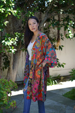 Load image into Gallery viewer, PREORDER for November 2023 Handmade Quilted Printed Batik Robe/ Kimono - Cotton