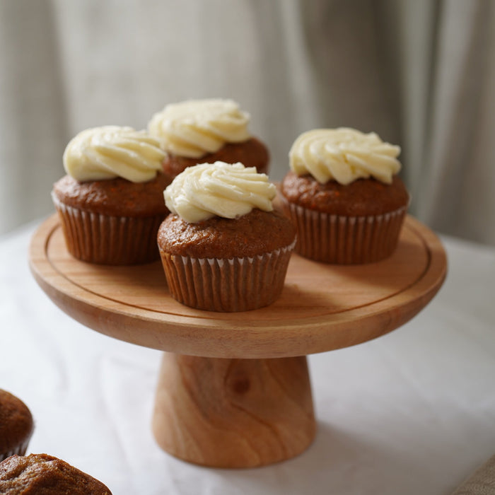 Kasih Coop Teak Wood Cake Stand 