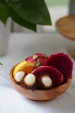 Load image into Gallery viewer, Mahogany wood bowl handmade in Indonesia small size 7.25&quot; x 2.3&quot;