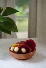 Load image into Gallery viewer, Mahogany wood bowl handmade in Indonesia small size 7.25&quot; x 2.3&quot;