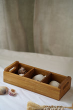 Load image into Gallery viewer, Teak Wood Rectangle Sugar Tray large