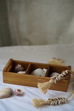 Load image into Gallery viewer, Teak Wood Rectangle Sugar Tray large