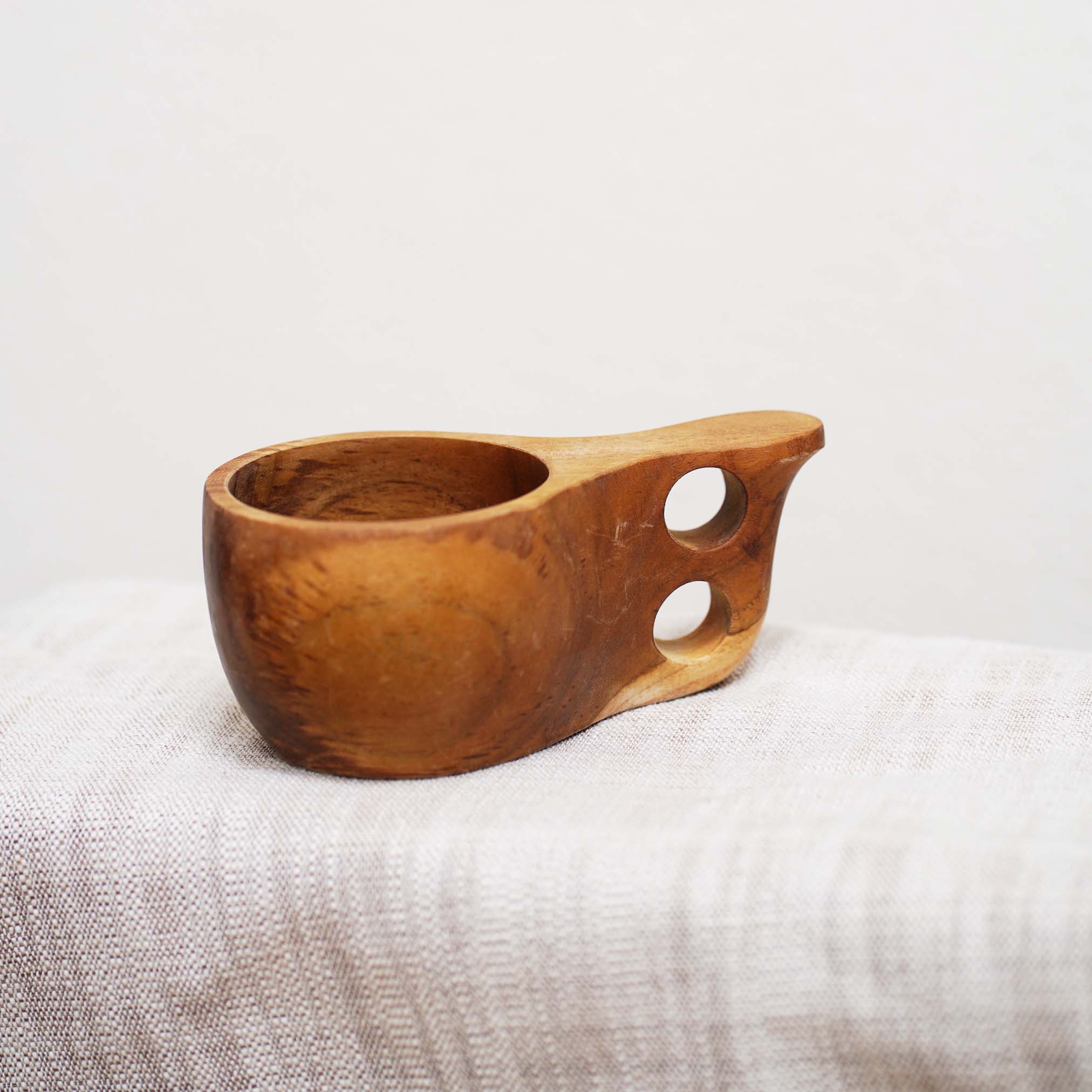 Small Size Teak Wood Kuksa Cup, Wooden Glass, Drink – Kasih Co-op