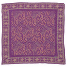 Purple batik bandana Pink with intricate pink patterns on a white background