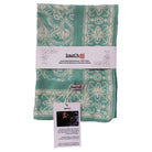 Turquoise batik bandana handmade by artisans in Java, Indonesia