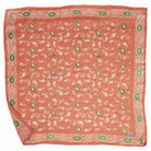 Peach and Green batik cotton bandana