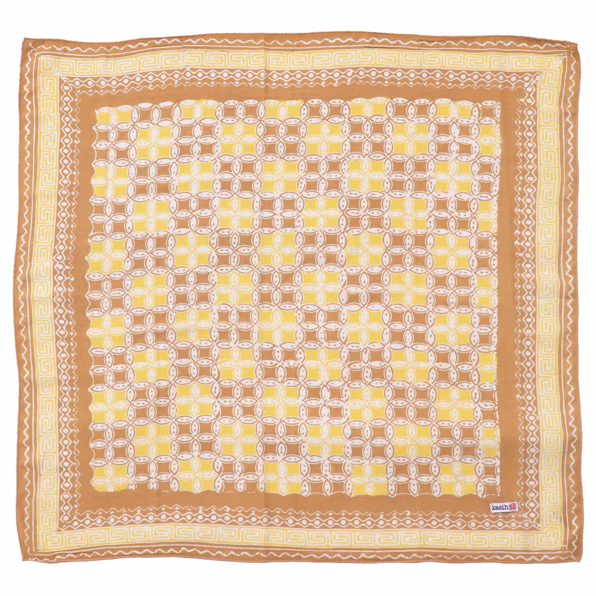 Kawung batik cotton bandana