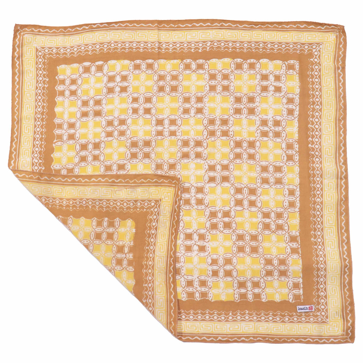 Kawung batik cotton bandana
