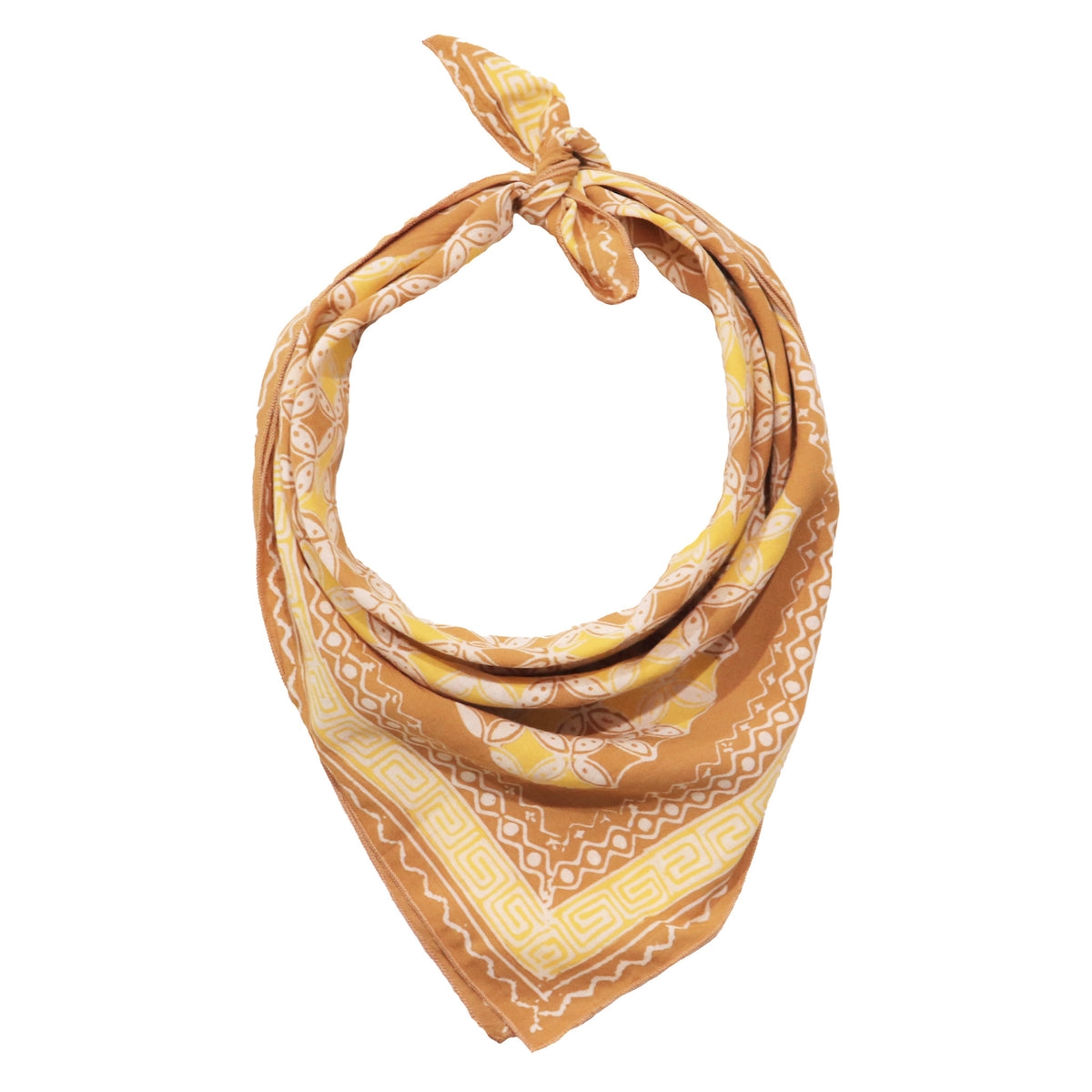 Kawung batik cotton bandana