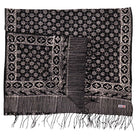 Black Mirage batik cotton scarf