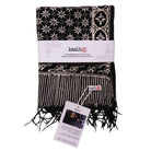 Black Mirage batik cotton scarf
