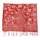 Fiery Flora batik cotton scarf