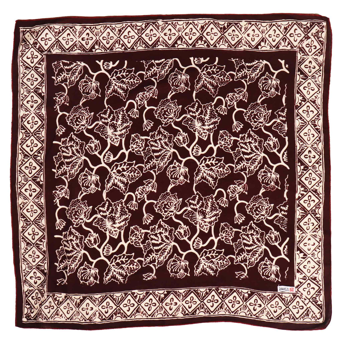 Sunrise, Plum batik cotton bandana