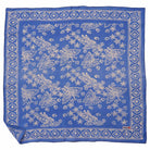 Azure Butterflies batik cotton bandana, blue periwinkle