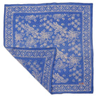 Azure Butterflies batik cotton bandana, blue periwinkle