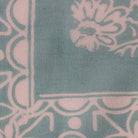 Fair trade turquoise batik bandana from Kasih Co-op