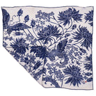 Lotus Blossom in indigo white batik cotton bandana