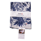 Lotus Blossom in indigo white batik cotton bandana