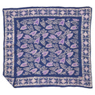 Blue Leaves batik cotton bandana