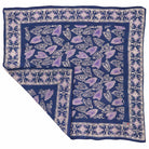 Blue Leaves batik cotton bandana